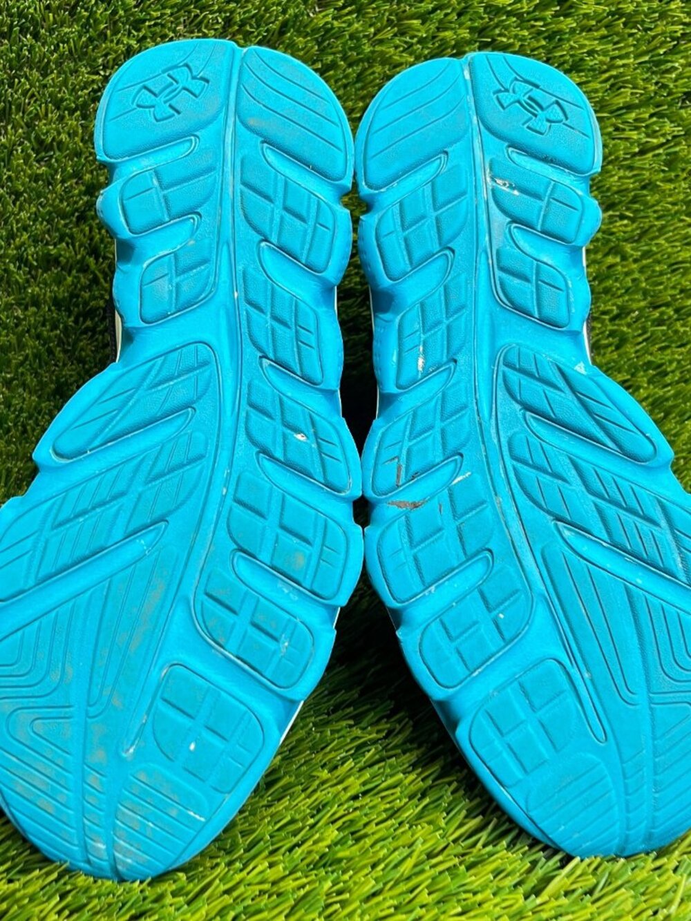 Under Armour Micro G Assert 5 Womens Size 8 Black Blue Running Shoes Sneakers - Picture 7 of 10